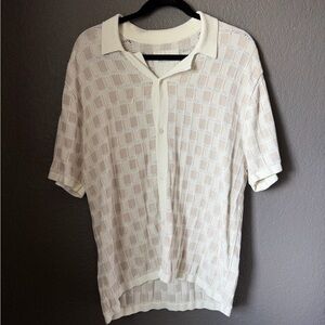 Hollister Cream Knit Top